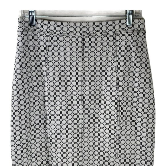 Maeve by Anthropologie Black White Pencil Skirt Women’s Small Straight - Picture 2 of 12